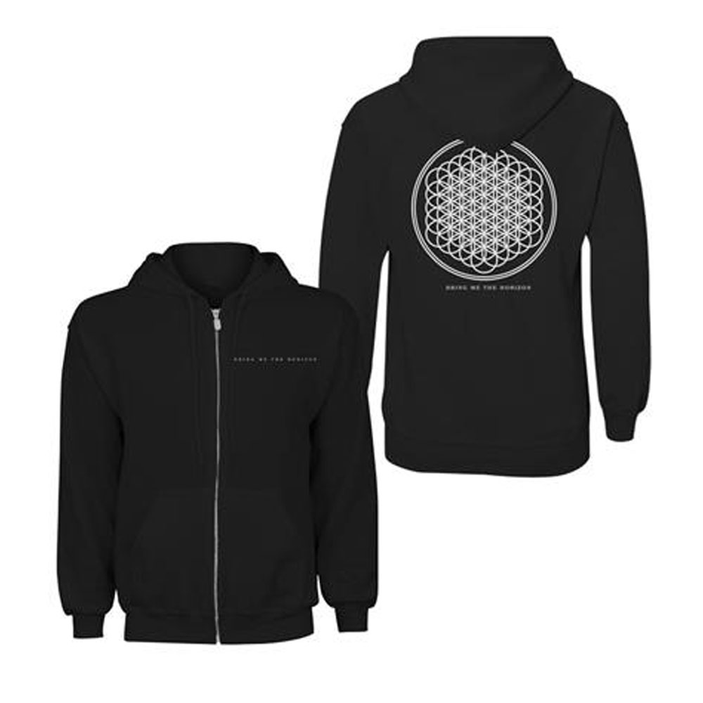 Bring Me The Horizon - Flower Of Life Vest met capuchon - Zwart